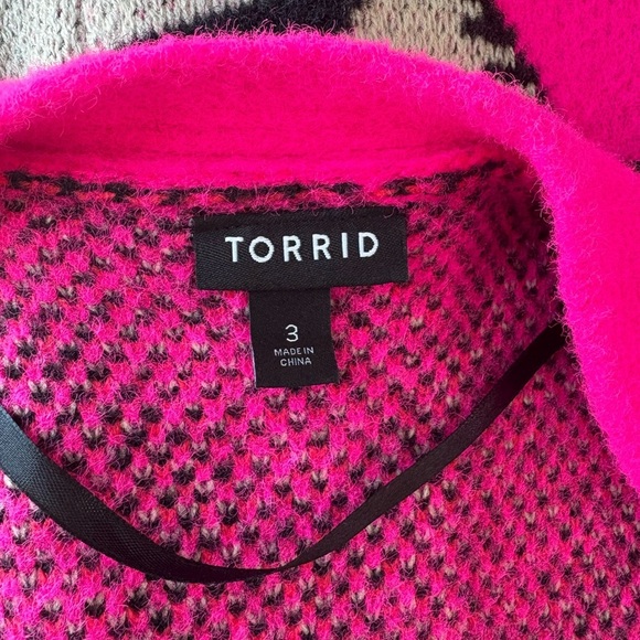 Torrid Vegan Cashmere Coatigan Balloon Sleeve Sweater  3X - Picture 5 of 12